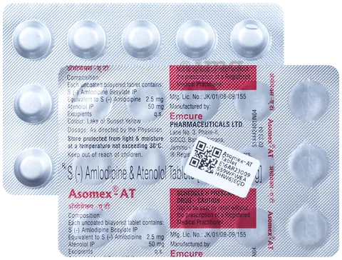 ASOMEX-AT TAB 2.5 MG(15 PCS)