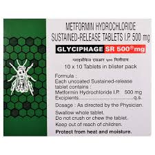 GLYCIPHAGE SR 500 MG TAB(10 TAB)
