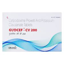 GUDCEF CV 200 MG TAB(10 TAB)