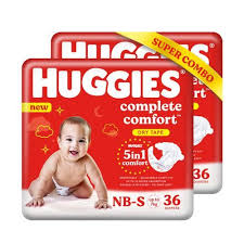 HUGGIES CARE DIAPER NB 36'S