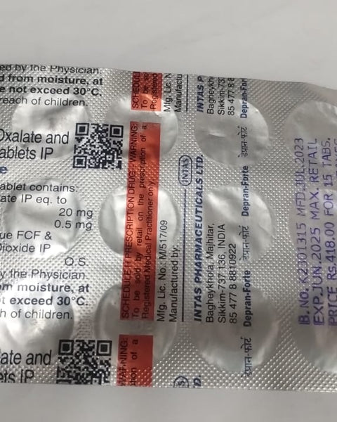 DEPRAN FORTE TAB(10 TAB)