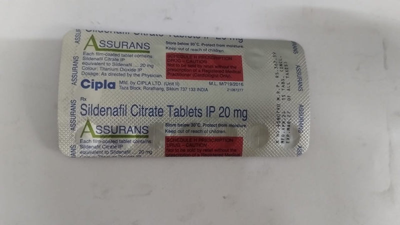 ASSURANS 20 MG TAB(10 TAB)