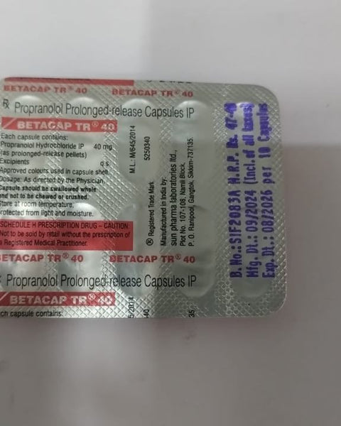 BETACAP TR 40 MG CAP(10 CAP)