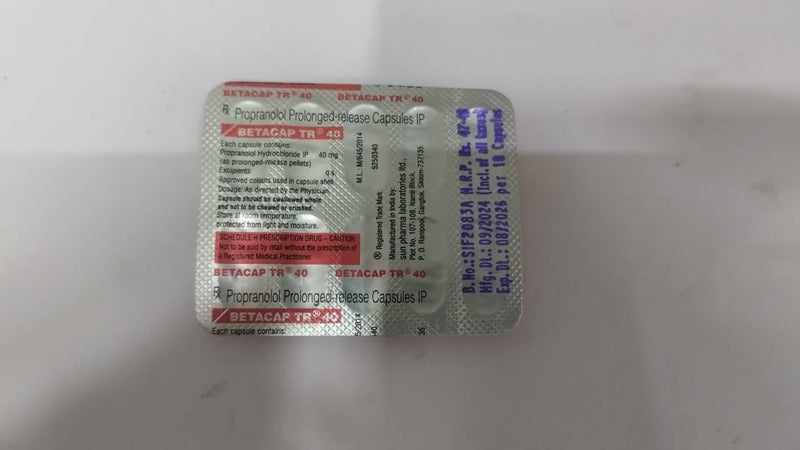 BETACAP TR 40 MG CAP(10 CAP)