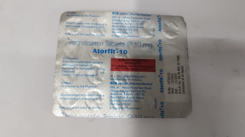 ATORFIT 10 MG TAB(10 TAB)
