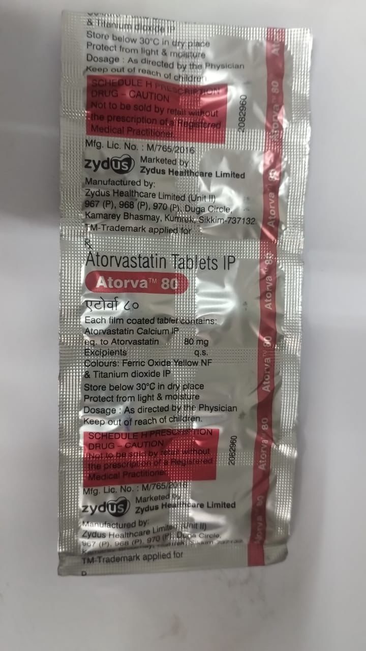 ATORVA 80 MG  TAB(10 TAB)