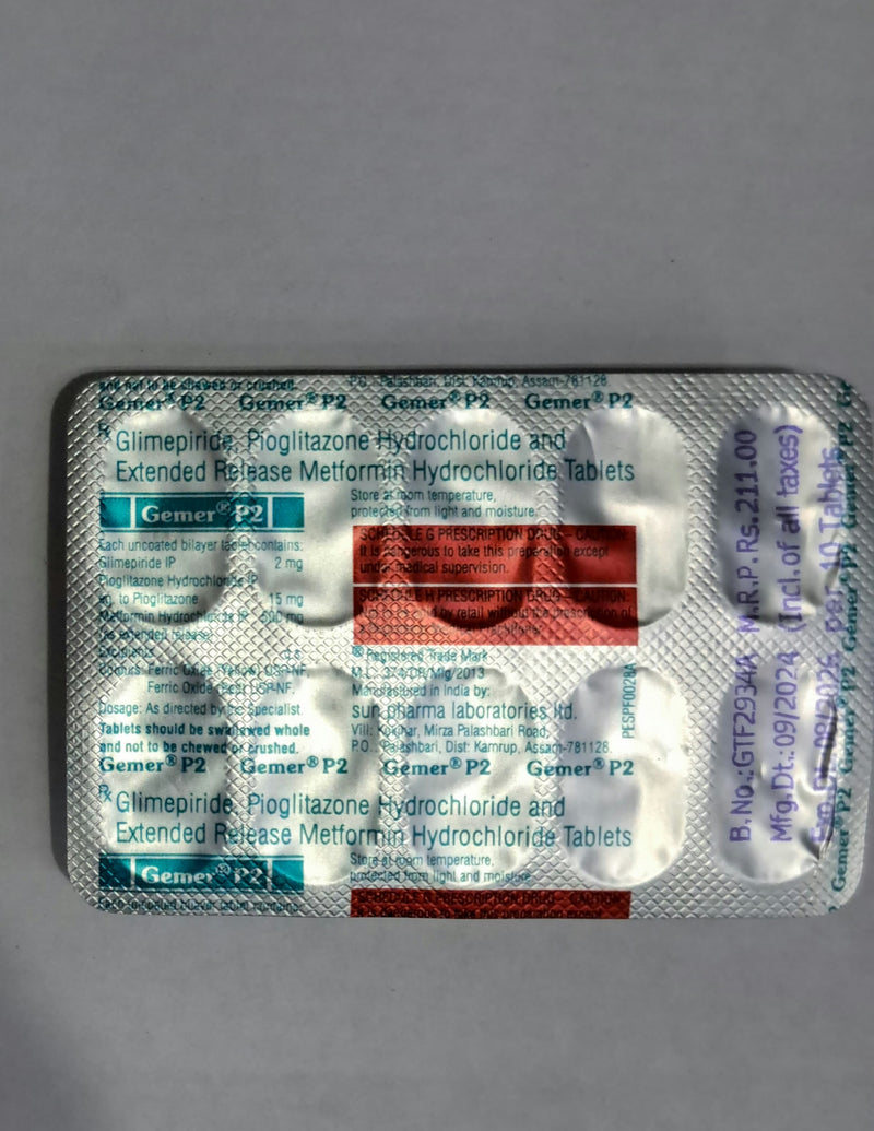 GEMER P 2 MG TAB(10 TAB)
