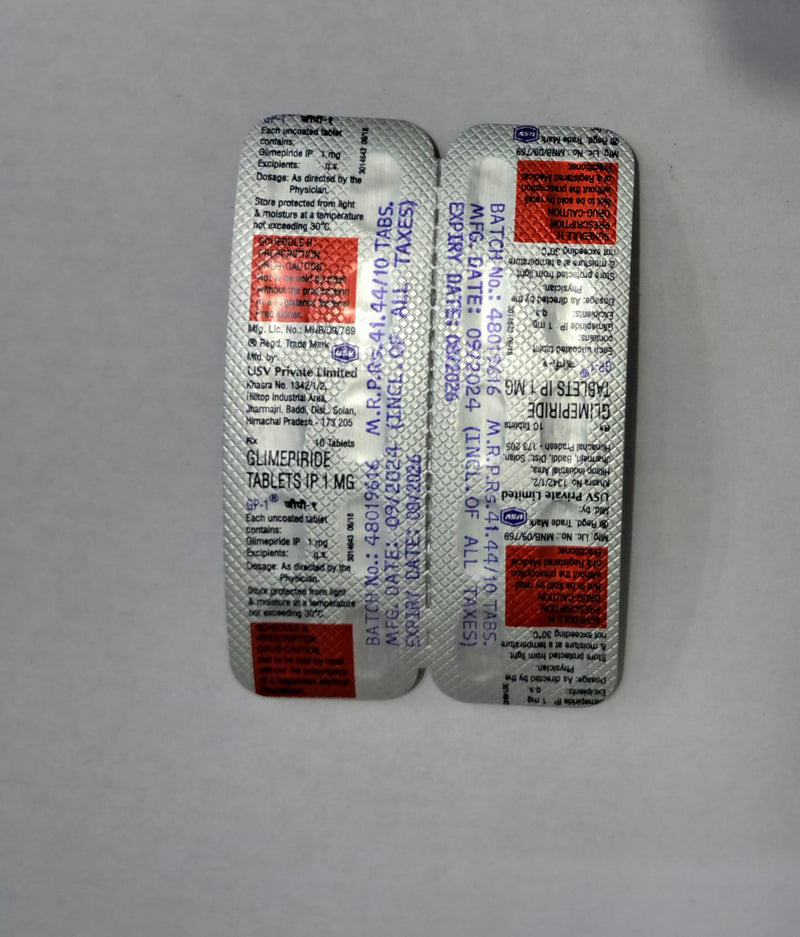 GP 1 MG TAB(10 TAB)