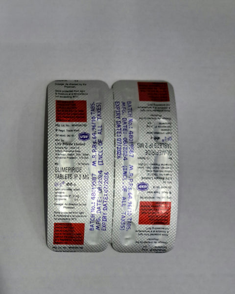 GP 2 MG TAB(10 TAB)