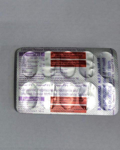 GEMER P 1 MG TAB(10 TAB)