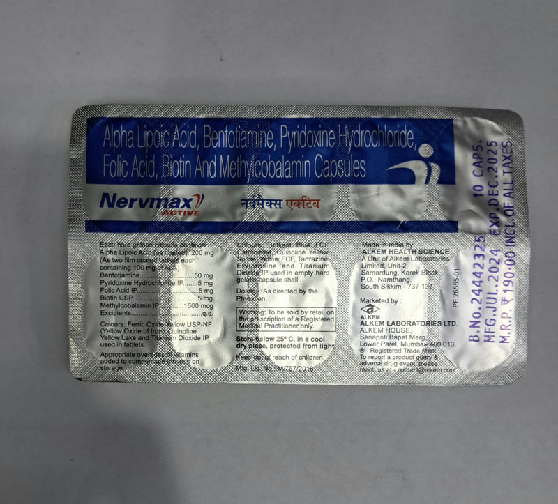 NERVMAX ACTIVE TAB (10 PCS)