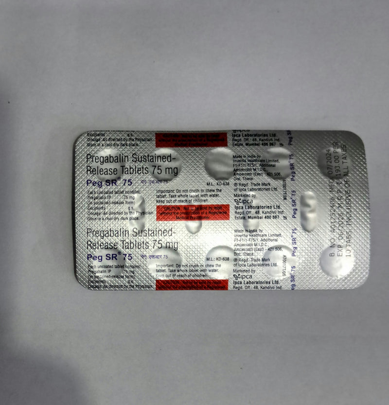 PEG-SR 75 MG TAB(10 TAB)