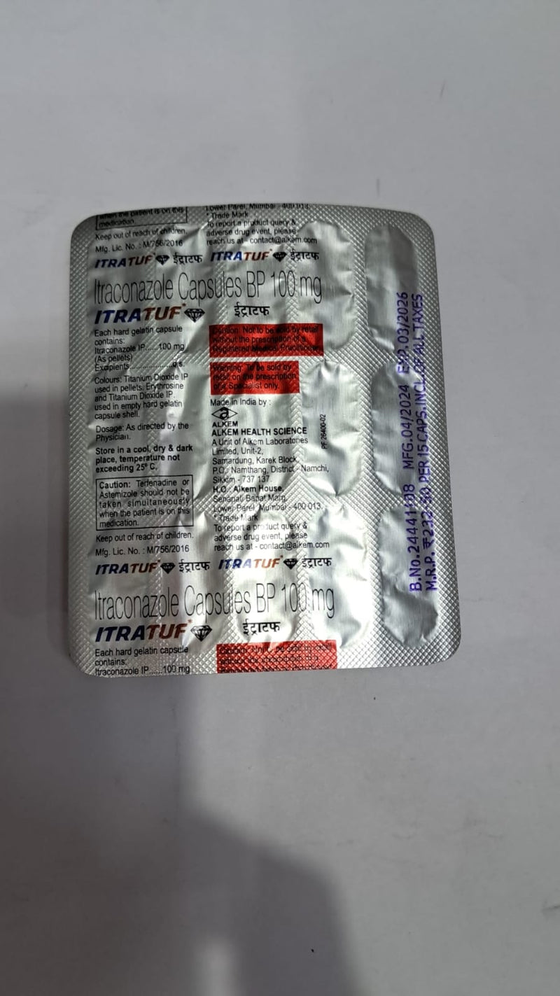 ITRATUF 100 MG CAP(15 PCS)(2984)