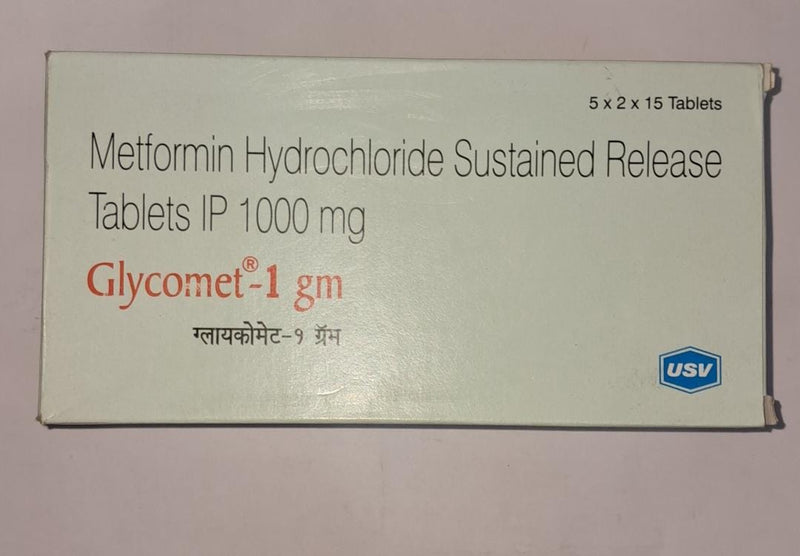 GLYCOMET 1GM TAB(15.0000 TAB)