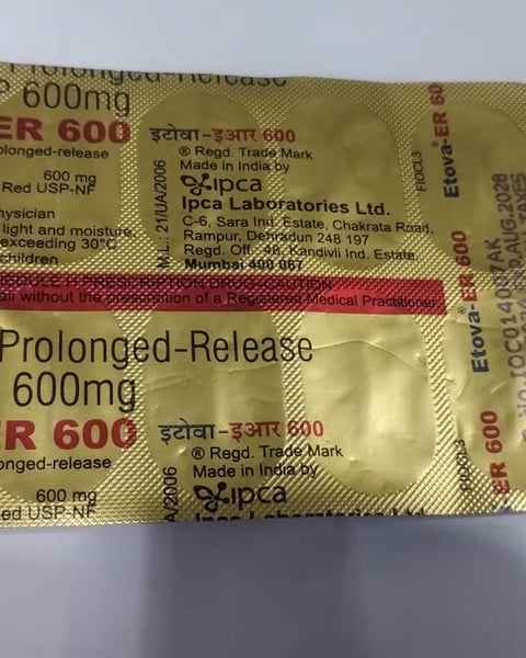 ETOVA-ER 600 MG TAB(10 TAB)