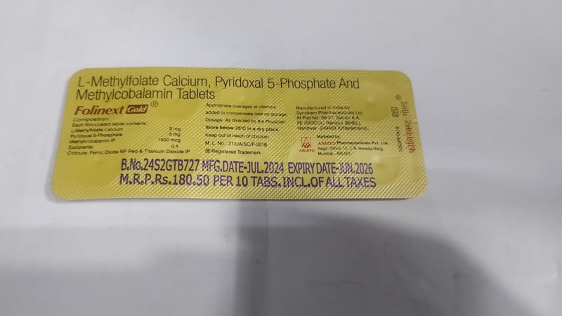 FOLINEXT GOLD TAB (10 PCS)(3167)