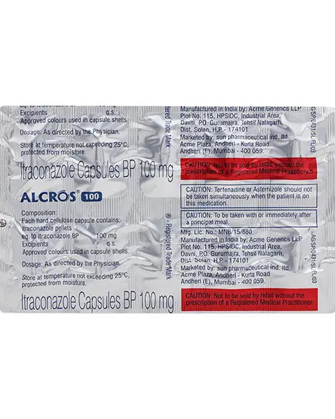 ALCROS 100MG CAP(10 CAP)