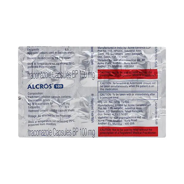 ALCROS 100MG CAP(10 CAP)