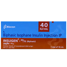 INSUGEN 30/70 INJ 40 I.U.