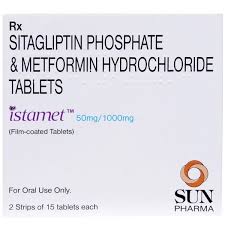 ISTAMET 50 MG/ 1000 MG TAB(14 TAB)
