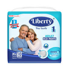 LIBERTY ADULT DIAPERS XL 10'S(10 PCS)