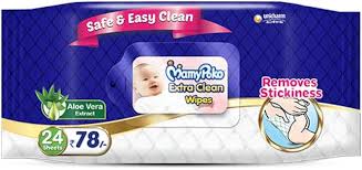MAMY POKO EXTRA CLEAN WIPES 24PS