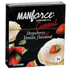MANFORCE CONDOM 3'S(COCKTAIL STRAWBERRY)