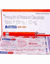 AUGPEN-BID 625 MG TAB(10 TAB)