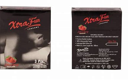 XTRAFUN CONDOM [STROBERRY]3P