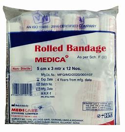 ROLLED BANDAGE 5"(12.0000 PCS)(454)
