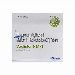 VOGLISTAR GM 2 MG TAB (15 PCS)