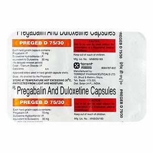 PREGEB D 75/30 MG CAP (10 CAP)