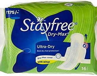 STAYFREE DRY MAX U/T 16 PADS
