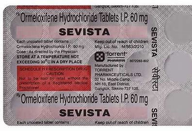 SEVISTA 30 MG TAB(15 TAB)