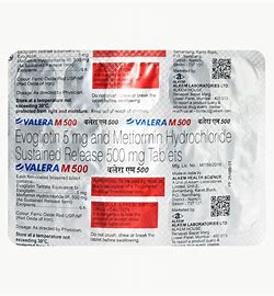 VALERA M 500MG TAB (15 PCS)