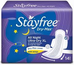 STAYFREE DRY MAX ALL NIG. 14 PADS