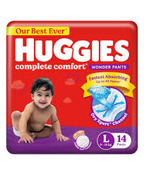 HUGGIES DIAPER L 14'S