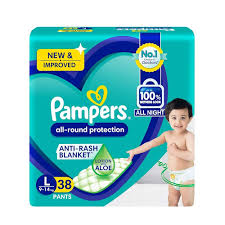 PAMPERS LARGE 38'S