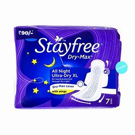 STAYFREE DRY MAX ALL NIG. 7 PADS