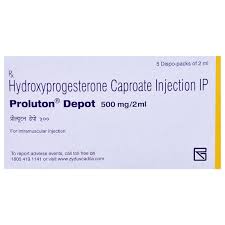 PROLUTON DEPOT 500 MG/ 2 ML INJ