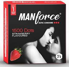 MANFORCE STRABERY CONDOM (3 PCS)