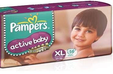 PAMPERS ACTIVE BABY XL 56'