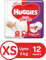 HUGGIES WONDER PANTS XS (12 PCS)