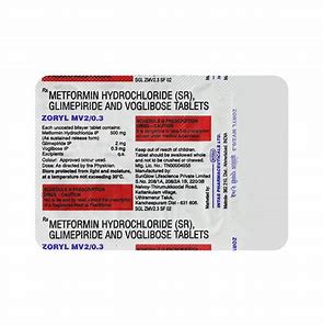 ZORYL MV 2/0.3MG TAB (10 TAB)