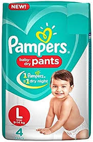 PAMPERS  DRY PANT LARGE 4 (3222)