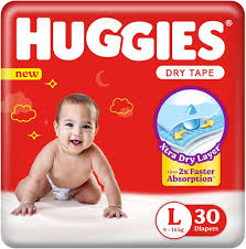 HUGGIES CARE L 30 S