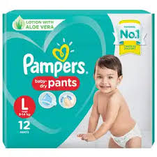 PAMPERS L 12'S 12(12 PCS)