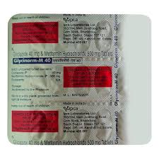 GLYCINORM-M 40 MG TAB(10 TAB)