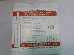POTASSIUM CHLORIDE(KCL) 10 ML INJ