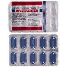 SPORIDEX-AF 750 MG TAB(10 TAB)